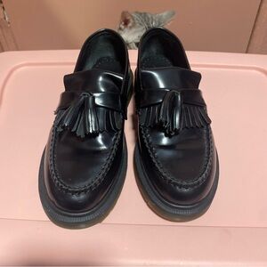 Dr. Martens Adrian Black Tassel Loafers Leather